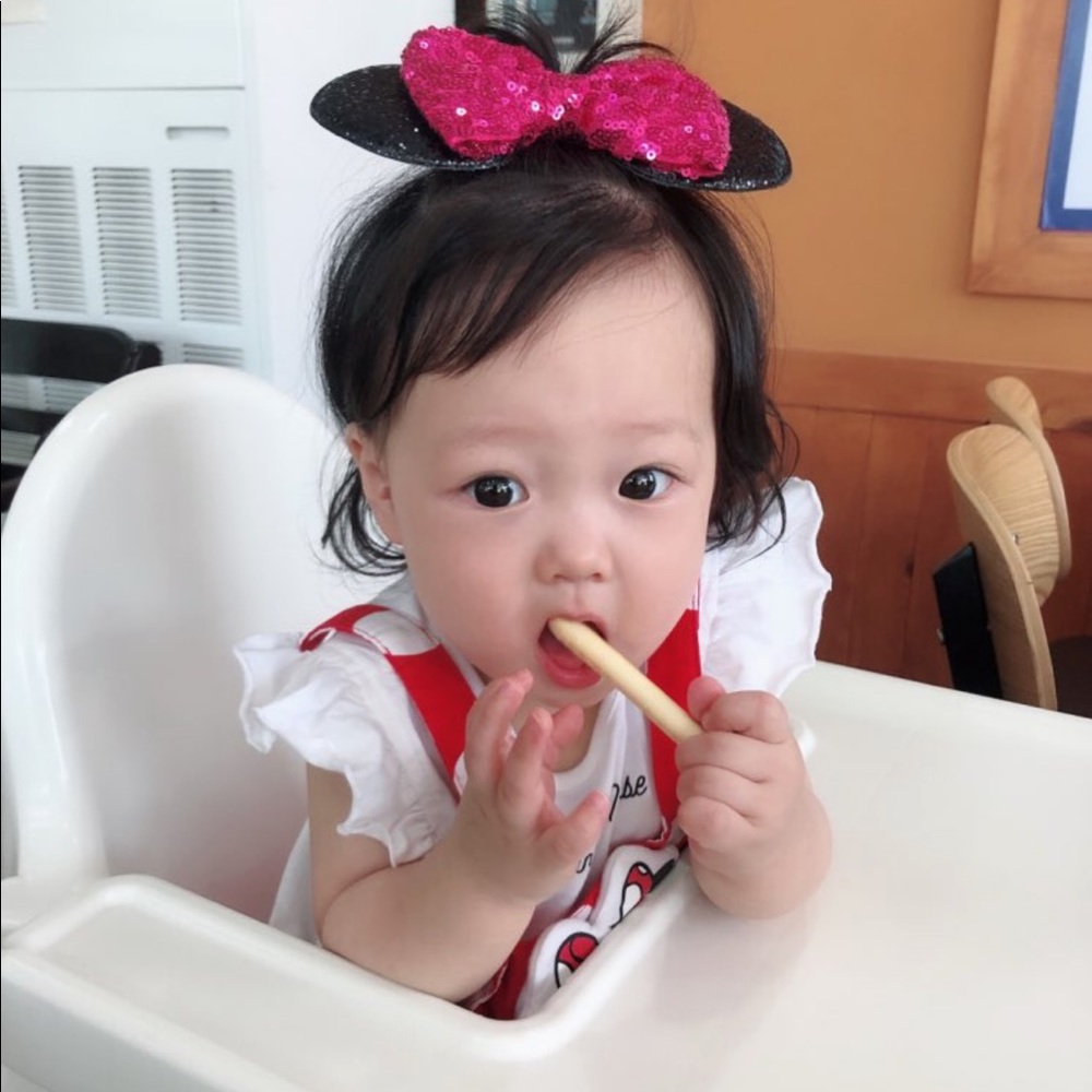 Mickey Mouse Ears Infant Headband